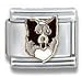 Clearly Charming Border Collie Dog Breed Canine Collection Italian Charm 18k Gold by Casa D'Oro