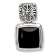 .925 Silver & Black Onyx Pendant