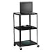 Adjustable TV Table, 28x24x36-54, Black (HONPF54JP)