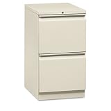 Flagship Mobile File/File Pedestal, Full Radius Pull, 19-7/8d, Light G