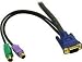 Cables To Go Ultima Three-in-one Desktop Extension Cable - Keyboard / Video / Mouse (kvm) Extender - 6 Pin Ps/2, Hd-15 (m) - 6 Pin Ps/2, Hd-15 (f) - 10 Ft