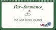 Par-formance the golf score journal