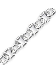 Sterling Silver 7.5 Inch Fancy Link Bracelet - 7.5 Inch