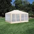 Sun-Mart Deluxe Screen House, Party Tent 15x12ft Beige