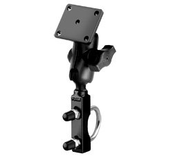 RAM U BOLT MOTORCYCLE HANDLEBAR MOUNT with short 4.4cm ARM & AMPS PLATE BASE for the GARMIN ZUMO 400 500 550 660 GPS SATNAV SYSTEMS.
