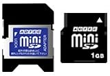 AD-MSDP1G miniSDメモリーカード 1GB 6MB/sec
