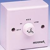 Micromark MM30043 3 Speed Ceiling Fan Controller for use with MM30041 and MM30038