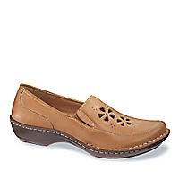 Hush Puppies Women's Bassa Slip On,Camel,9.5 WW US