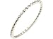 18k White Gold Rope Ring 1.65mm Band Size 6