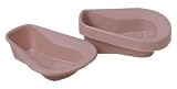 Bedpan, Stack a pan, Mauve Bedpan, Stack a pan, Mauve