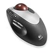Optical Trackman Cordless Mouse, 6-Button/Scroll, Programmable, Blk/Sr