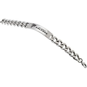 Stainless Steel Atlanta Falcons ID Bracelet