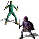 キック・アス/6インチ アクションフィギュア/キック・アス & ヒット・ガール 2種セット