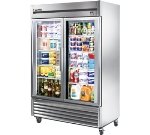 TRUE Refrigeration TS-49G - Reach In Refrigerator w/ Glass Door, All Stainless, 49 cu ft