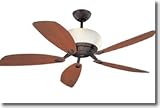 Monte Carlo 5OBR52RBD Orbit Wall Control Roman Bronze Contemporary Ceiling Fan 52 Blade Span