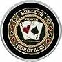 Texas Hold'em Poker Card Guard, Features Bullets - Pair of Aces
