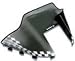 Cobra™ Mid-Profile Windshield for Polaris Standard Chassis White-Flagged