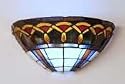 Its Exciting Lighting Tiffany inspired Stained Glass Ambiance Sconce with Remote