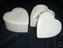 12 White Plastic Heart Box Wedding Favor Candy Holder