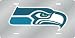 Seattle Seahawks Laser Cut Silver License Plate