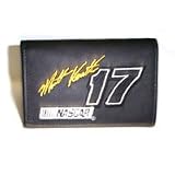  : Black Leather Embroidered Trifold Wallet - Matt Kenseth