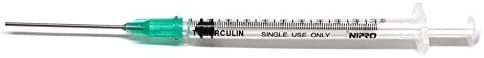 5 Pack - 1ml Sterile Syringe with Blunt Tip Needle 18ga x 1-1/2"