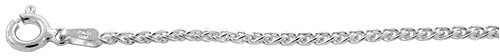 9 Sterling Silver Italian 1.9mm Thin Wheat Anklet NICKEL FREE