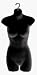 Deluxe Ladies Half Round Torso Form - Black (Beware of Cheap Imitations!) Box of 1