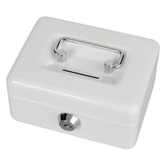 Maul Geldkassette mit M�nzeinwurf 12,5x9,5x6,0 cm wei�