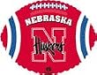 Nebraska Huskers Football Shaped 18" Mylar Balloon