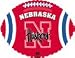Nebraska Huskers Football Shaped 18" Mylar Balloon