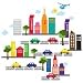 French Bull City Wall Decals