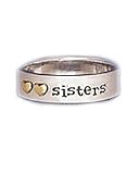Far Fetched Sisters Double Heart Ring