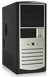 Foxconn TS001 Mid-Tower ATX Case, Black & Silver, No Power Supply