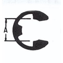 Snap Ring E-Ring 3 8in. 0.300 Free Diameter by KD Tools