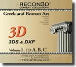 RECON3D Vol.1 Greek and Roman Art, 3D Content Collection (3DS , DXF Formats)