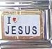 Clearly Charming I Heart Jesus Italian Charm