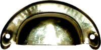 Stamped Brass Bin Pull