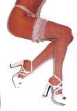 1st Fantasies Ruffle Top Thigh High Stockings - White or Black