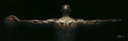 Michael Jordan Wings - 20th Anniversary Tattoo Door Poster (Size: 72" x 23")