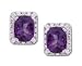 14kt White Gold Diamond and Ruby Studs (.10 ct. tw.)
