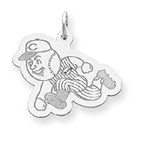 Sterling Silver Cincinnati Reds Large Mascot Charm