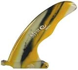 Rainbow Mysto Cutaway Longboard Fin - 7 in. - Yellow Marble