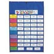 Carson-Dellosa Publishing CD-5601 Original Pocket Chart, 34 x52, 10 Rows of Pockets, Blue