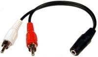 Cable, (2) RCA M to 3.5mm Stereo Plug, 6