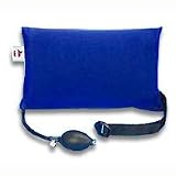Core - BAK-460 - Adjustable Air Inflatable Back Rest Car Seat Lumbar Back Support Cushion - Blue - Standard