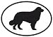 Bernese Mountain Dog Sticker (Black/White, 5' x 3.5' )