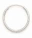 Third Party New : 14kt White Gold Hoop Earrings- ES1424