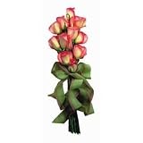Pink Rose Bouquet Flower Die-Cut Photographic Magnet