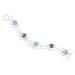 Ancient Glass Bracelet with Genuine Roman Bronze Coins